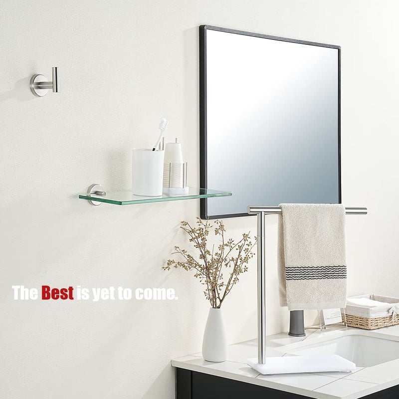 JQK Bathroom Glass Shelf, TGS101L16-BN - Image 4
